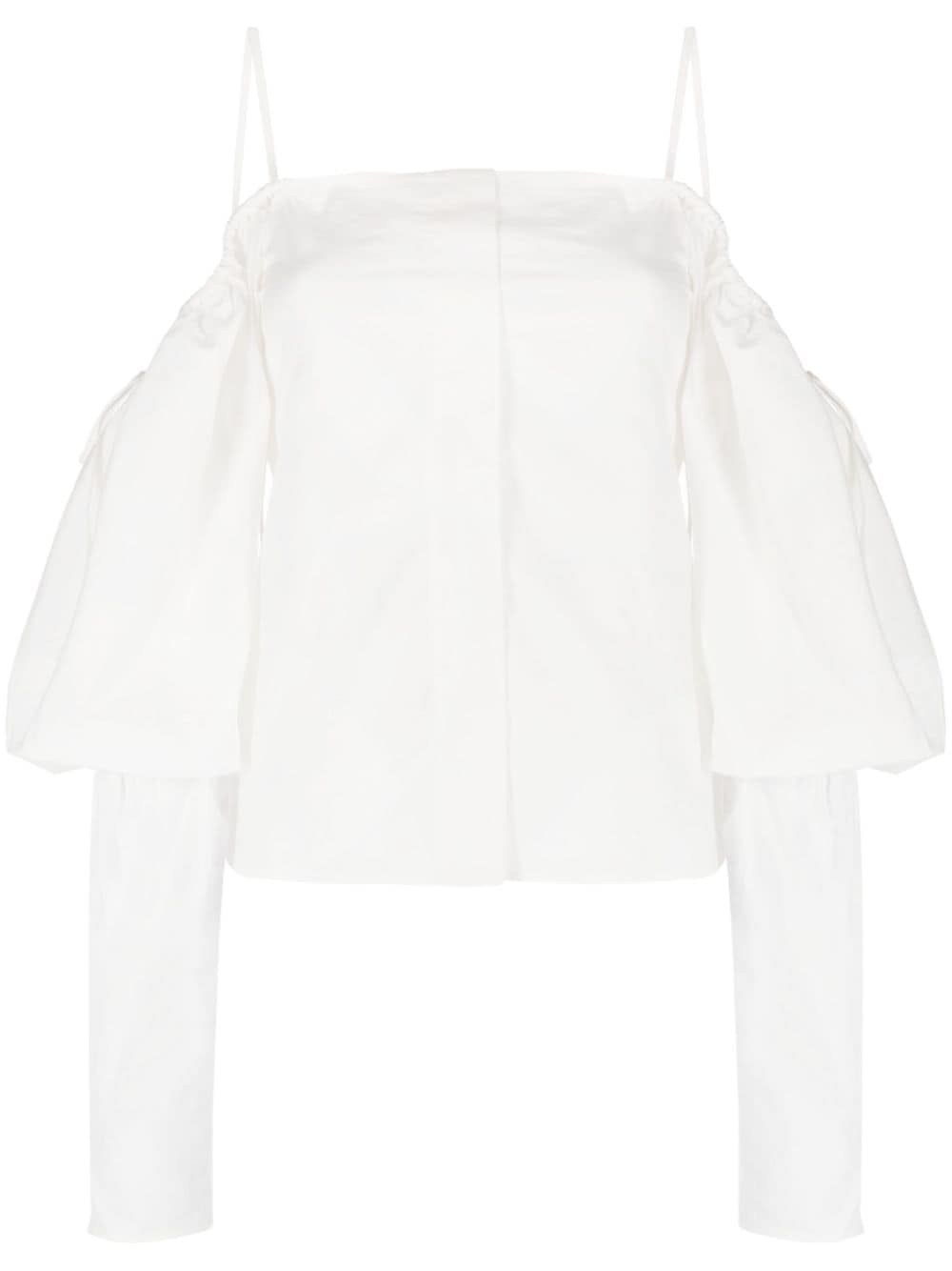Rejina Pyo Bay off-shoulder cotton blouse - White von Rejina Pyo