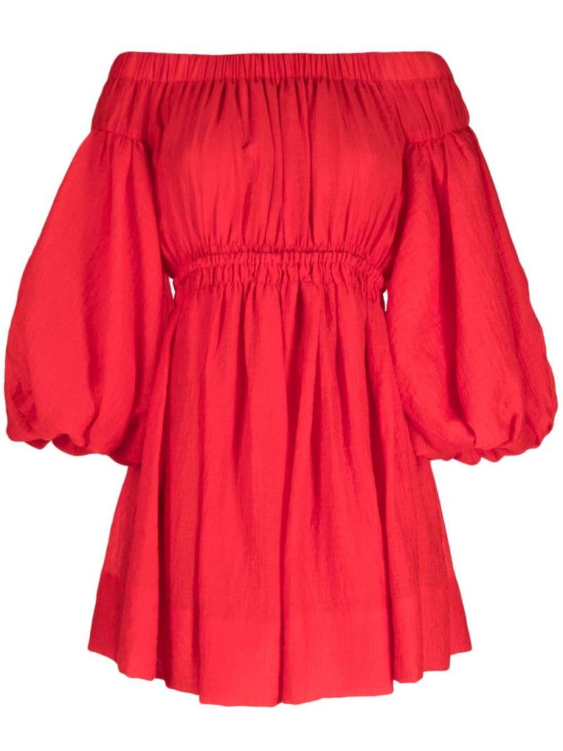 Rejina Pyo Beth off-shoulder puff-sleeve minidress - Red von Rejina Pyo