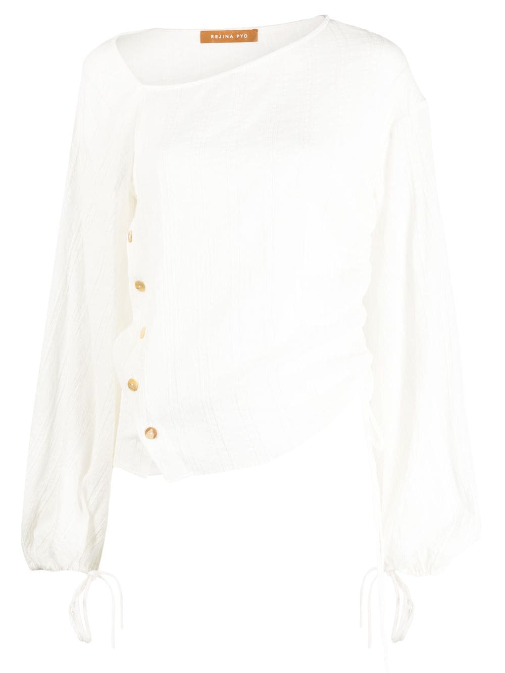 Rejina Pyo button-detail long-sleeve blouse - White von Rejina Pyo