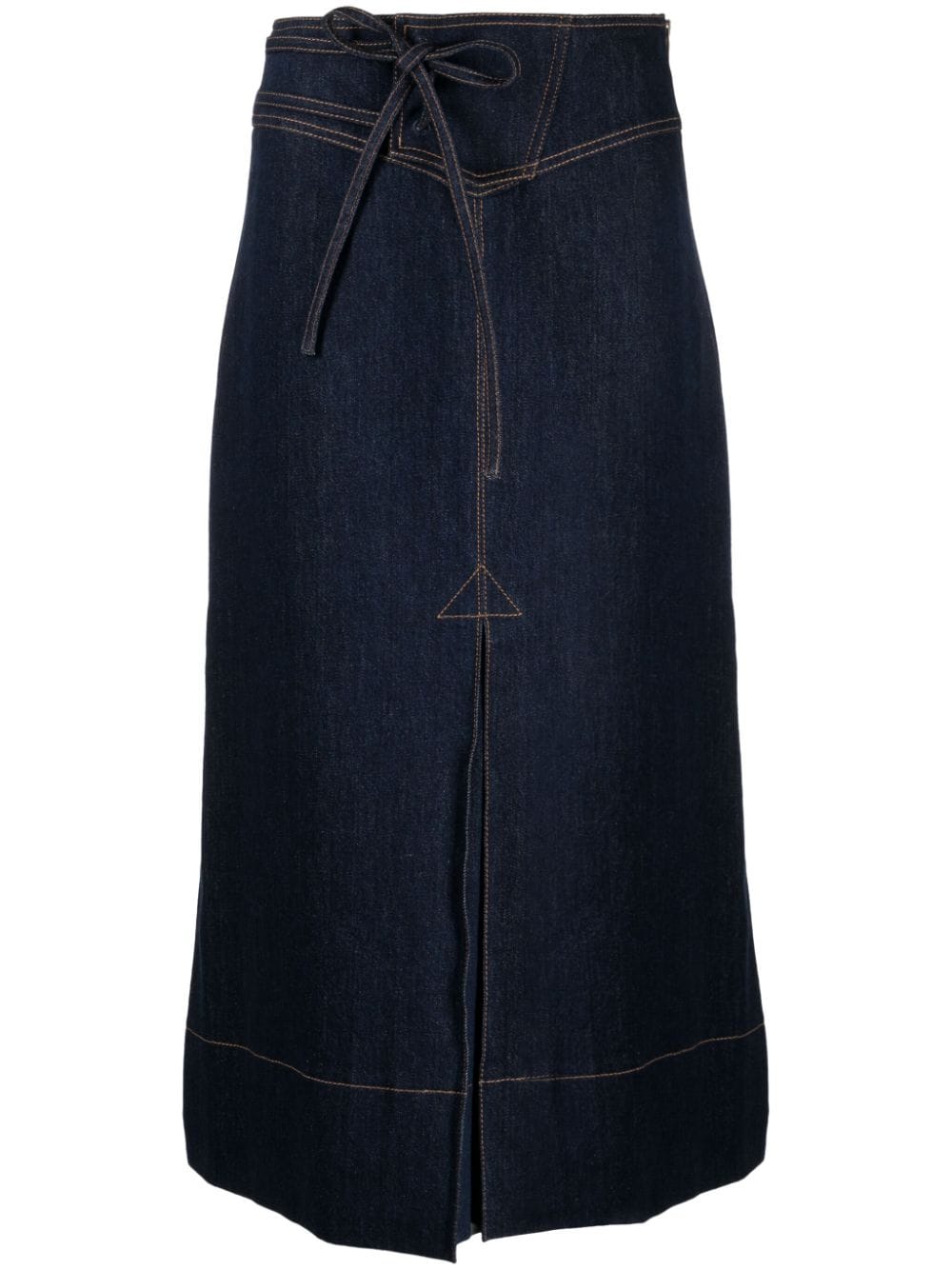 Rejina Pyo Boon organic-cotton denim midi skirt - Blue von Rejina Pyo