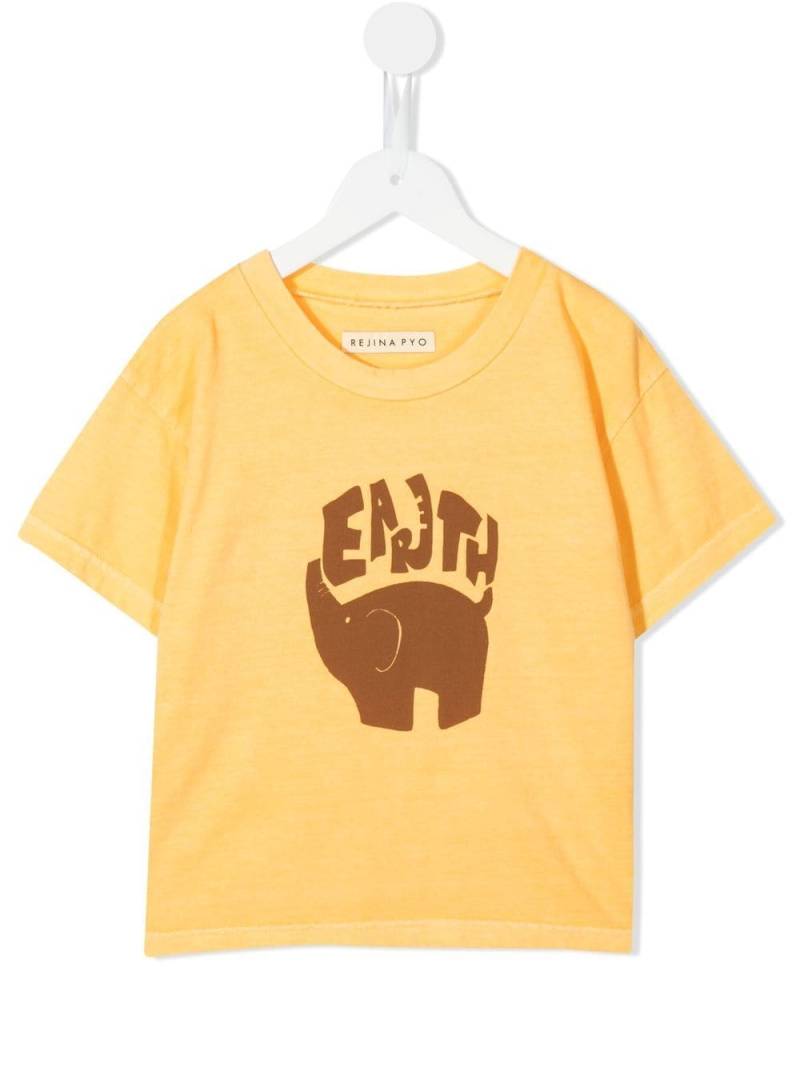 Rejina Pyo Ellis graphic-print organic cotton T-shirt - Orange von Rejina Pyo