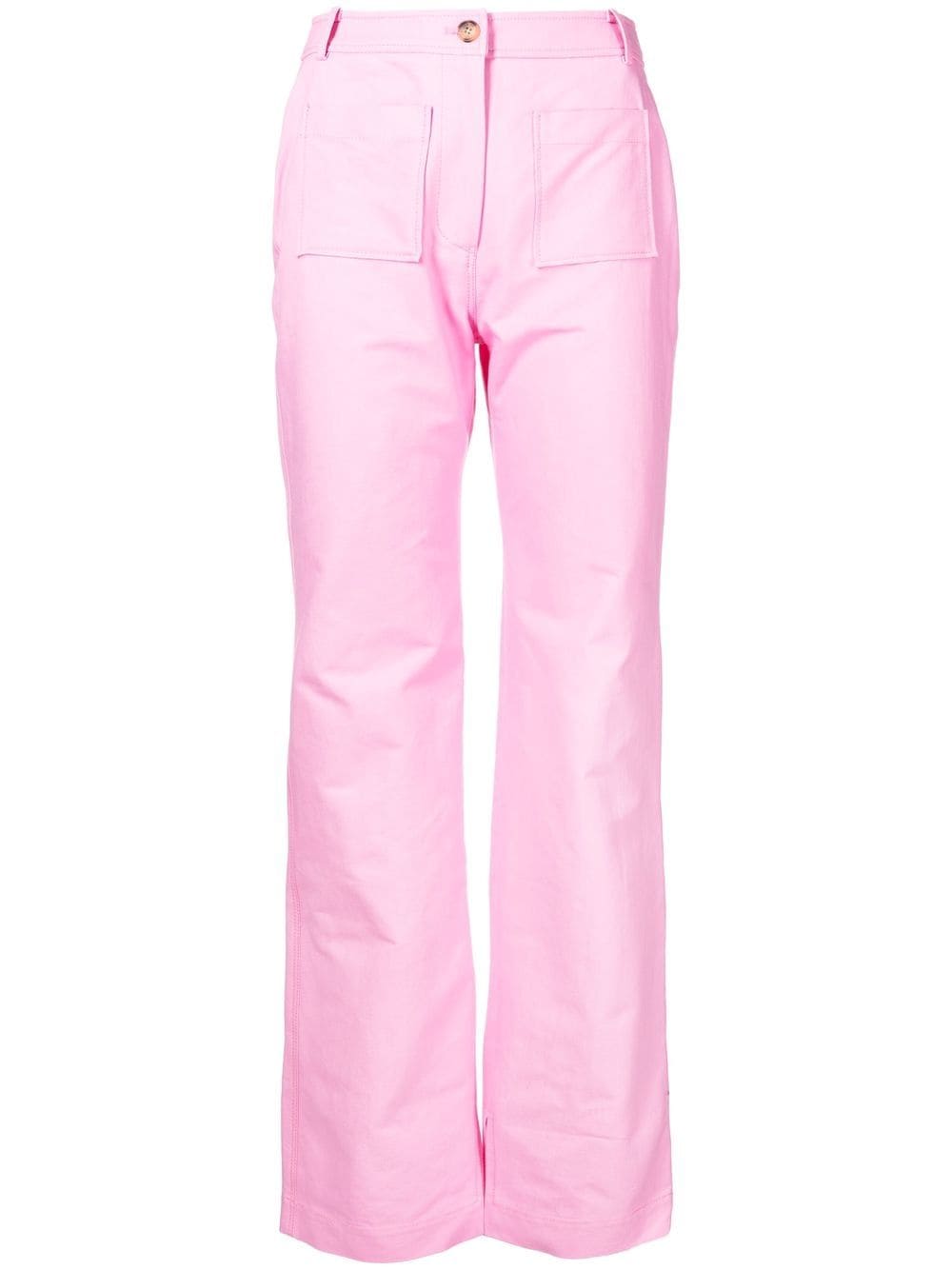 Rejina Pyo Ellis organic-cotton straight trousers - Pink von Rejina Pyo