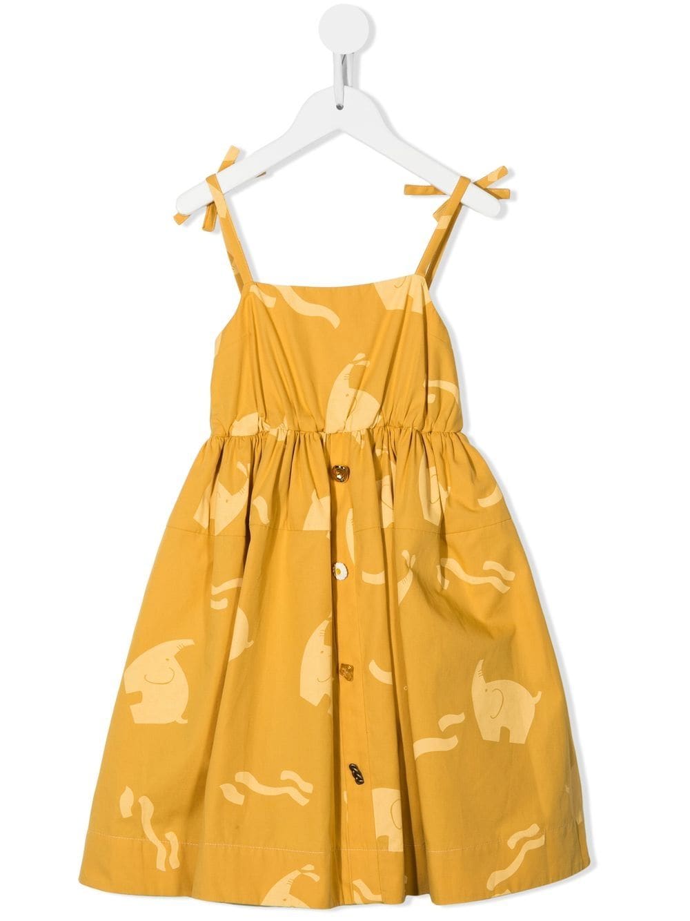 Rejina Pyo Esme elephant-print organic cotton dress - Yellow von Rejina Pyo