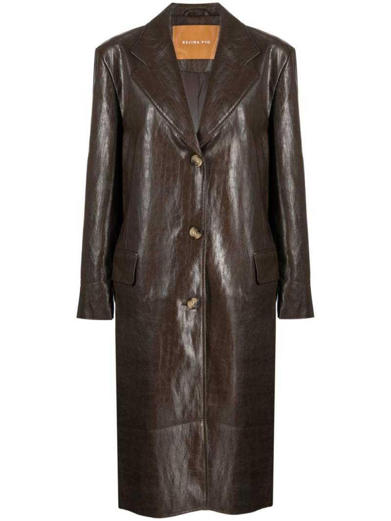 Rejina Pyo Kara faux-leather coat - Brown von Rejina Pyo