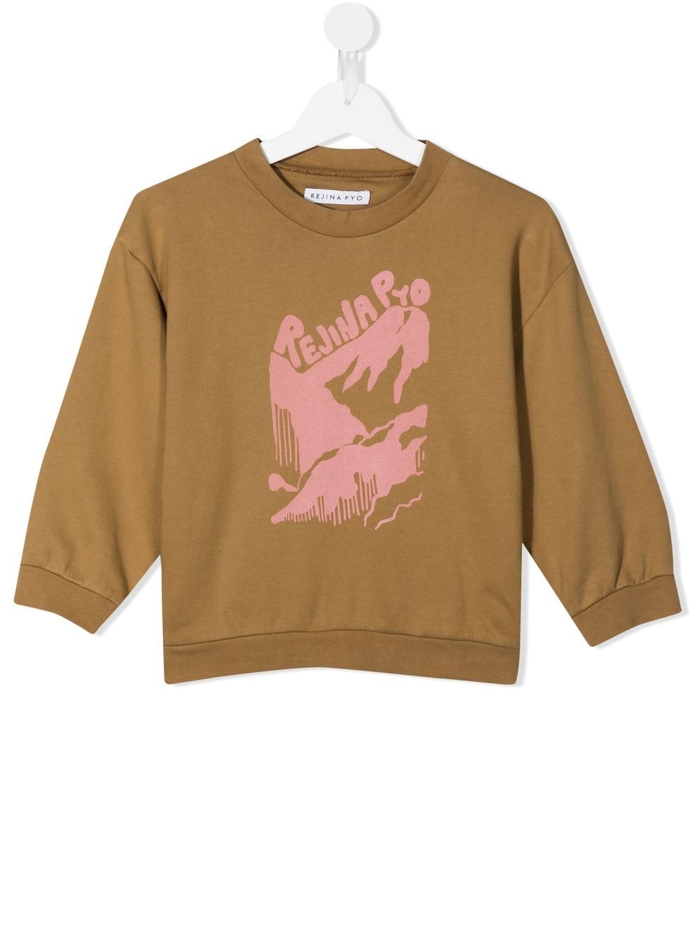 Rejina Pyo Luka logo-print organic cotton sweatshirt - Brown von Rejina Pyo