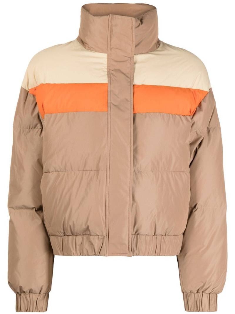 Rejina Pyo Otis colour-block puffer jacket - Brown von Rejina Pyo