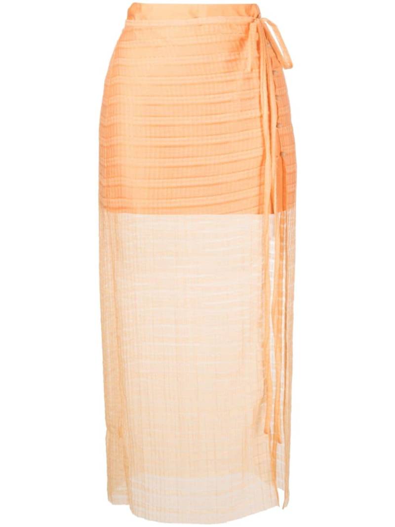 Rejina Pyo Reya layered midi skirt - Orange von Rejina Pyo