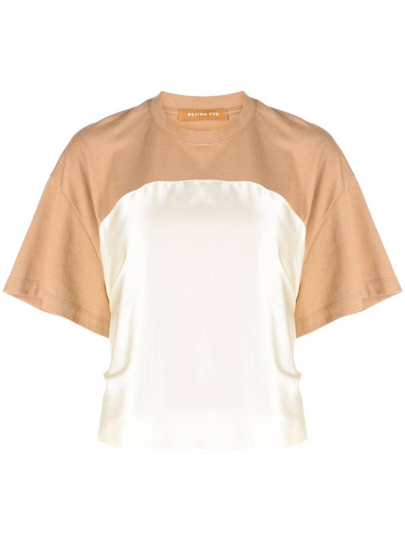 Rejina Pyo Wynne two-tone T-shirt - Brown von Rejina Pyo