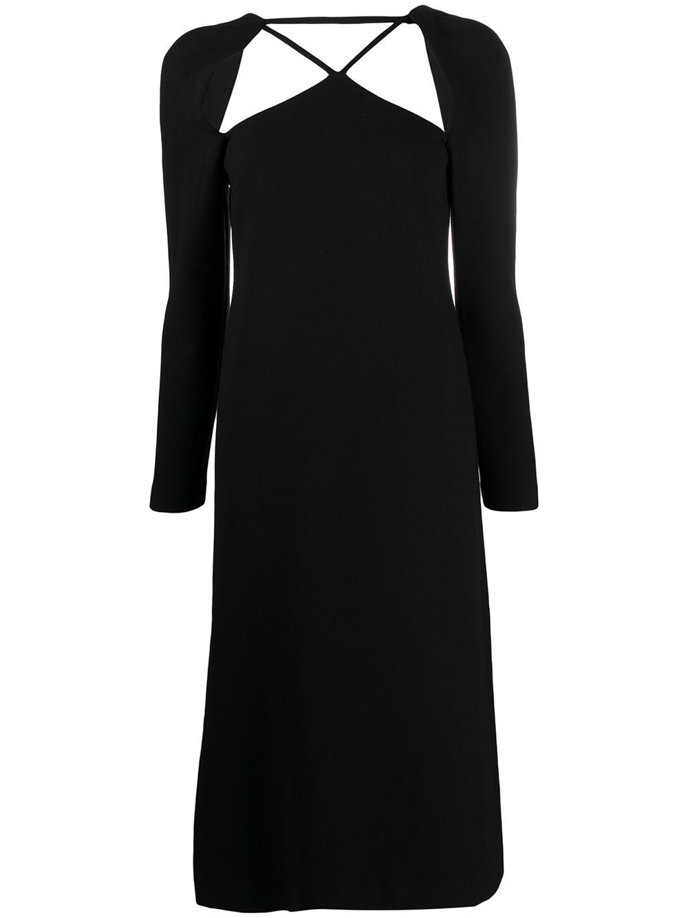 Rejina Pyo cut-out crepe midi dress - Black von Rejina Pyo