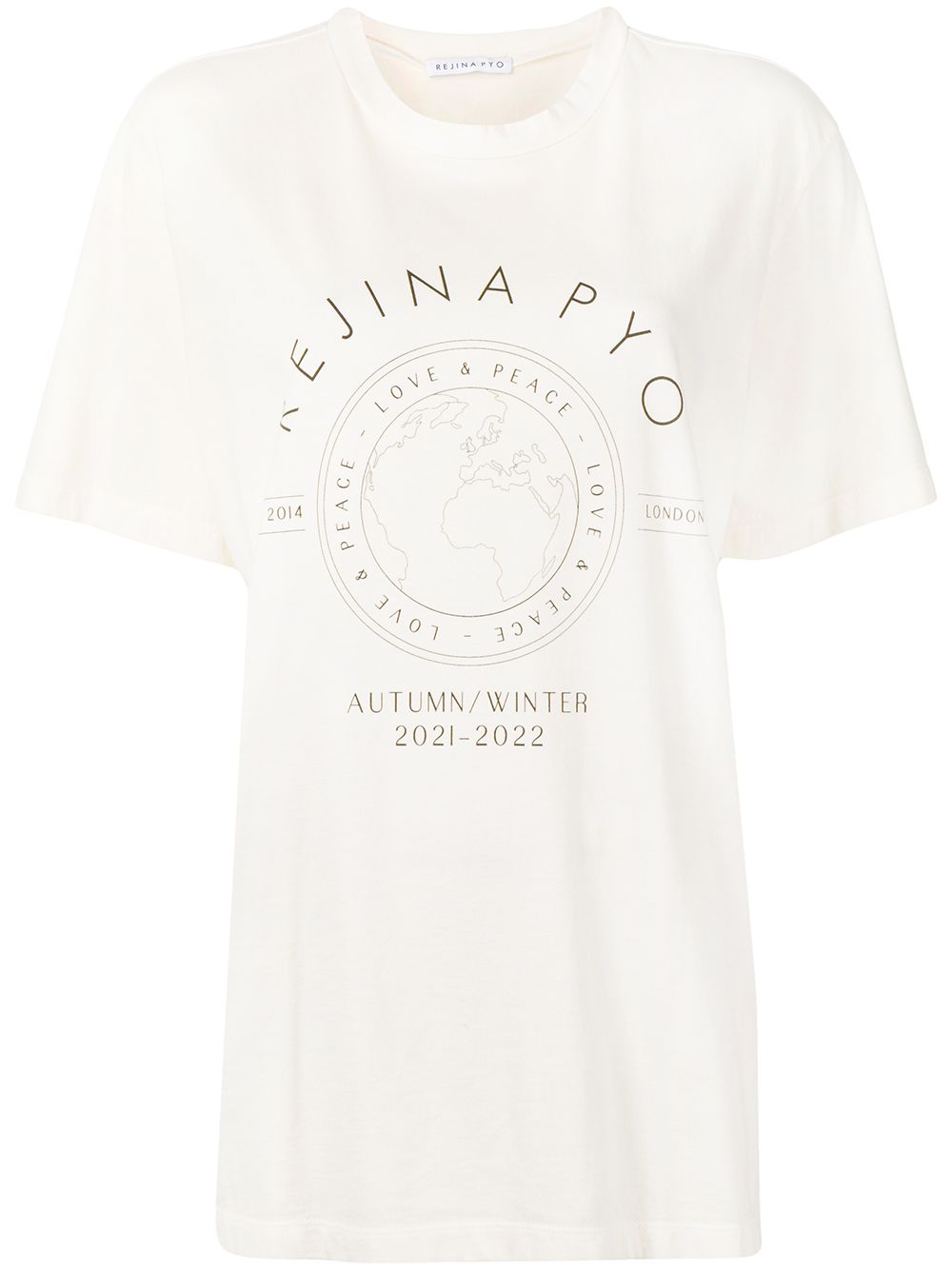 Rejina Pyo graphic-print cotton T-shirt - Neutrals von Rejina Pyo