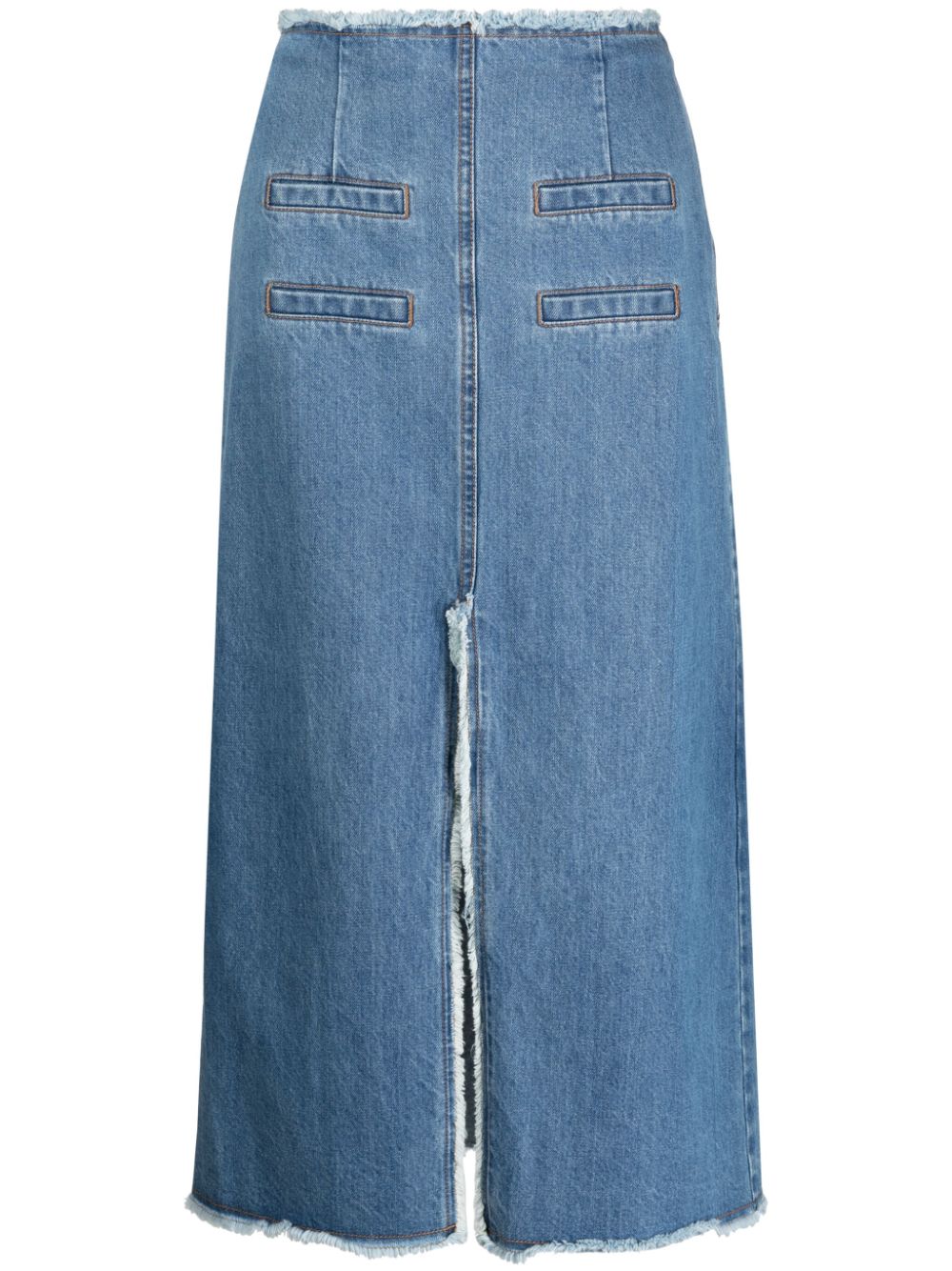 Rejina Pyo high-rise denim midi skirt - Blue von Rejina Pyo