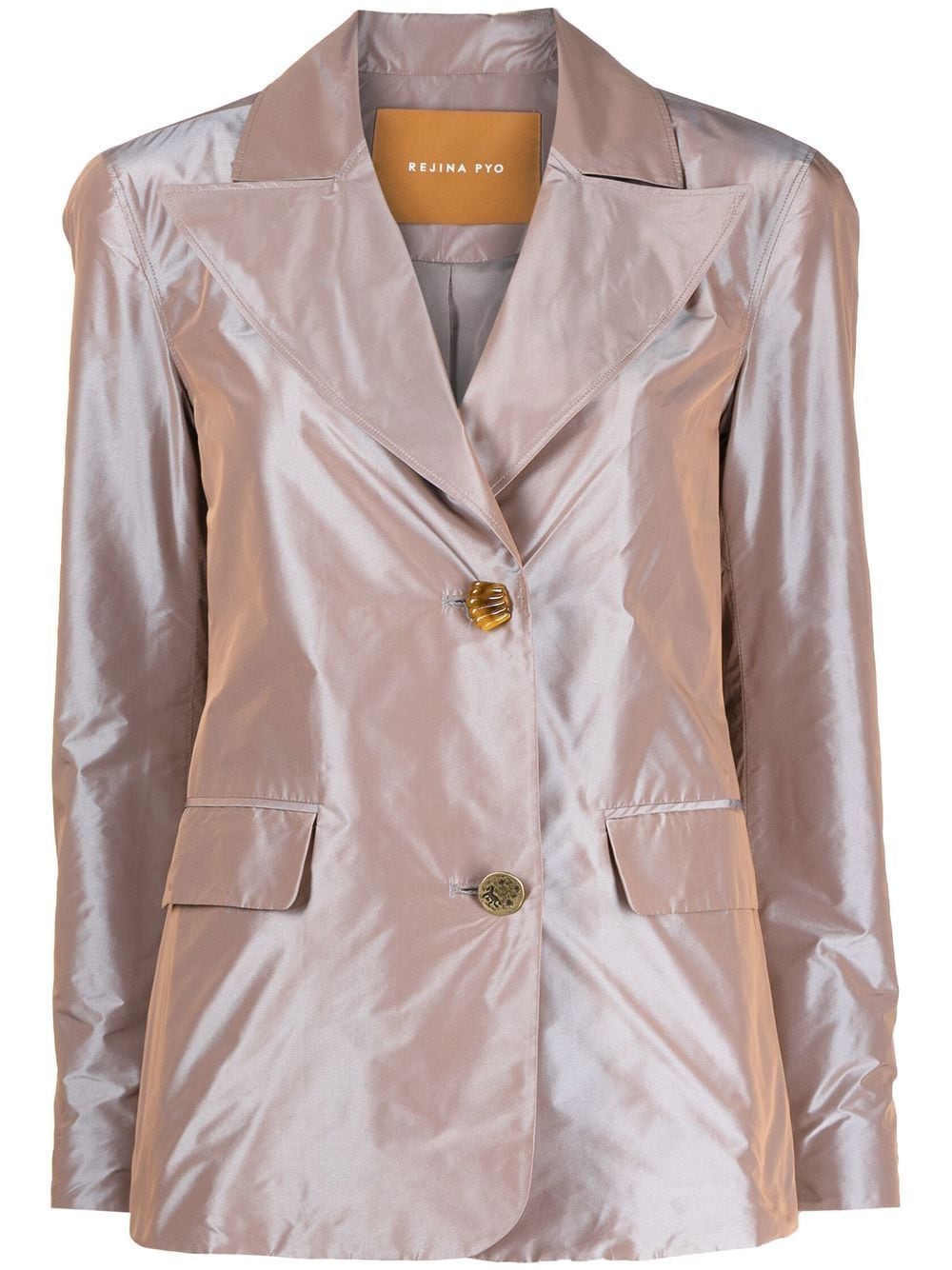 Rejina Pyo iridescent-effect single-breasted blazer - Brown von Rejina Pyo