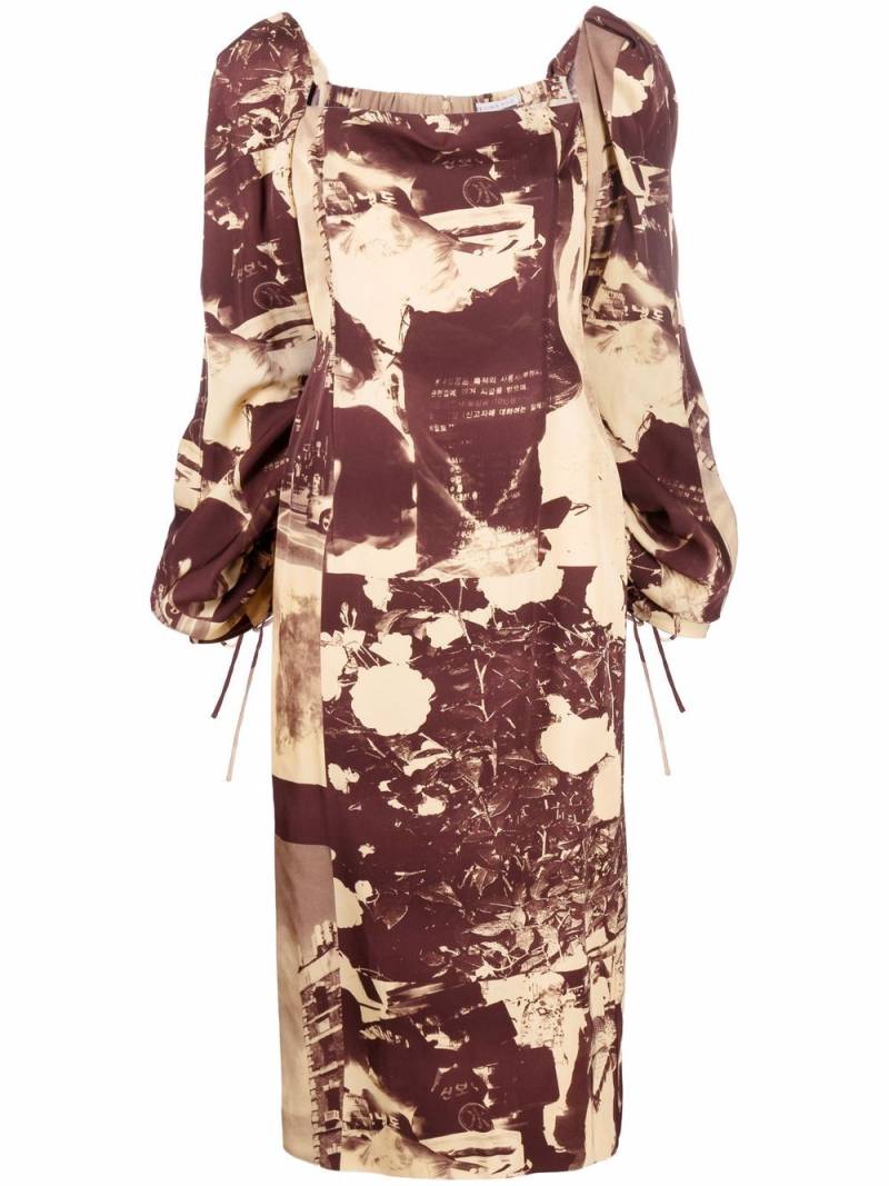 Rejina Pyo scene-print square-neck dress - Neutrals von Rejina Pyo