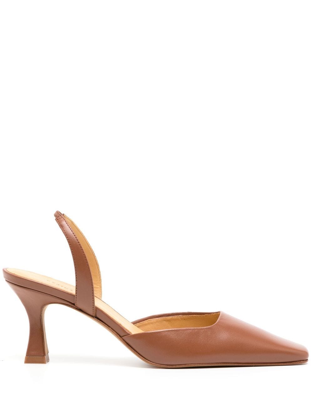 Rejina Pyo square-toe 65mm slingback pumps - Brown von Rejina Pyo