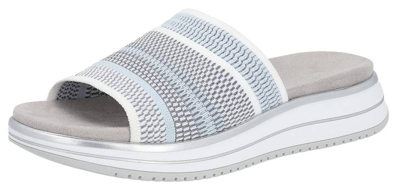 Remonte Pantolette, Keilabsatz, Sommerschuh, Schlappen mit praktischem Elastikeinfass von Remonte