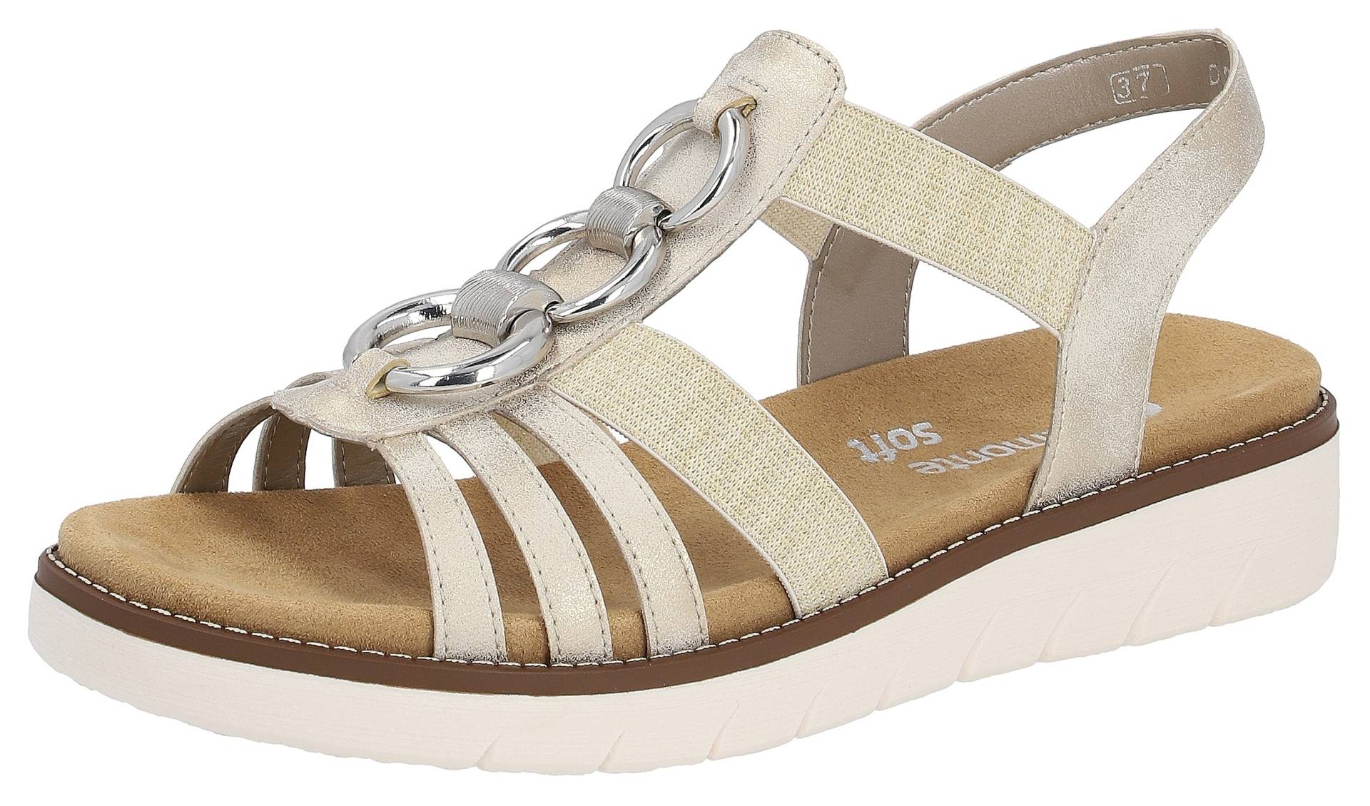 Remonte Sandale, Sommerschuh, Sandalette, Keilabsatz, mit praktischen Gummizügen Remonte Sandale, Sommerschuh, Sandalette, Keilabsatz, mit praktischen Gummizügen von Remonte