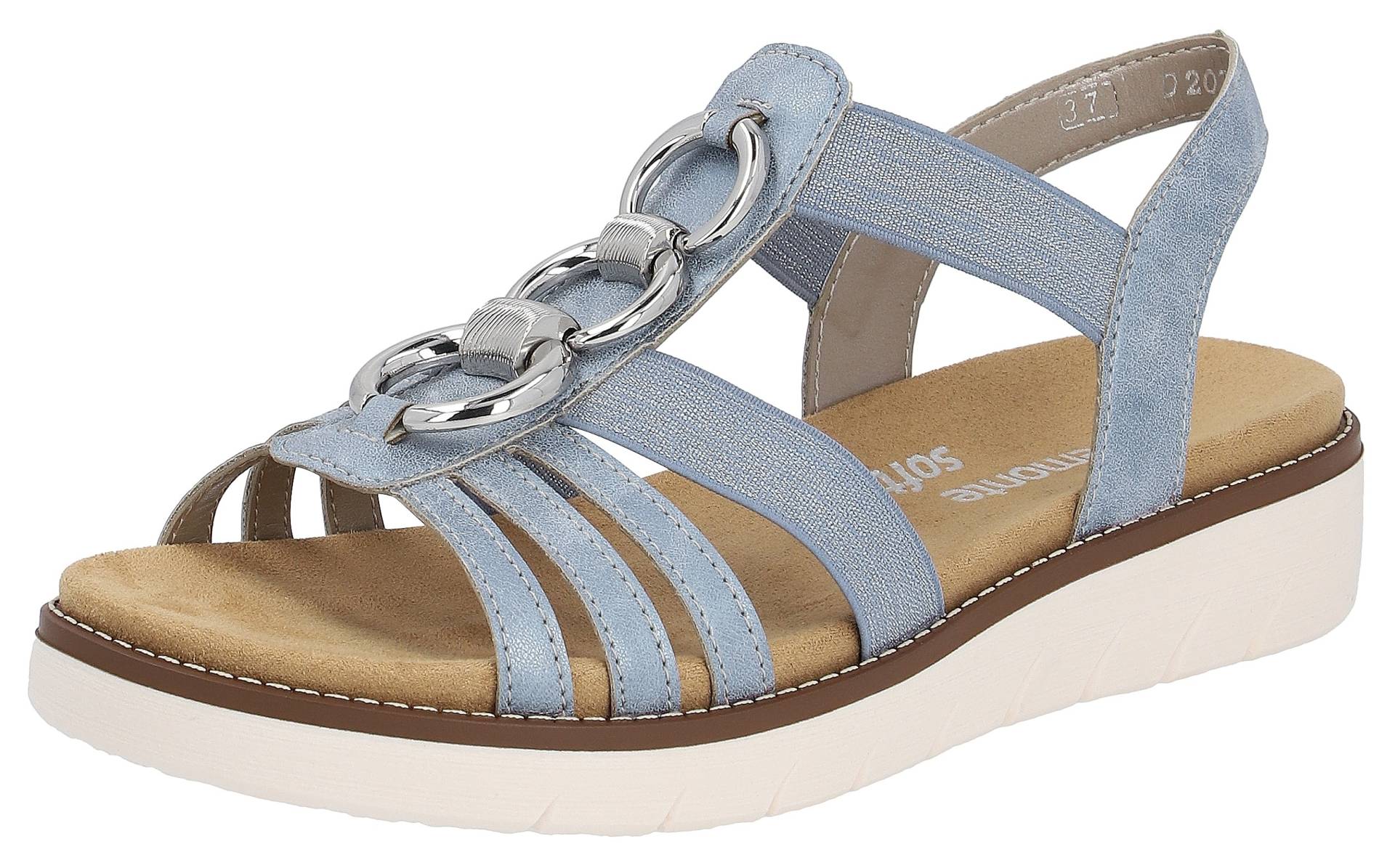 Remonte Sandale, Sommerschuh, Sandalette, Keilabsatz, mit praktischen Gummizügen Remonte Sandale, Sommerschuh, Sandalette, Keilabsatz, mit praktischen Gummizügen von Remonte