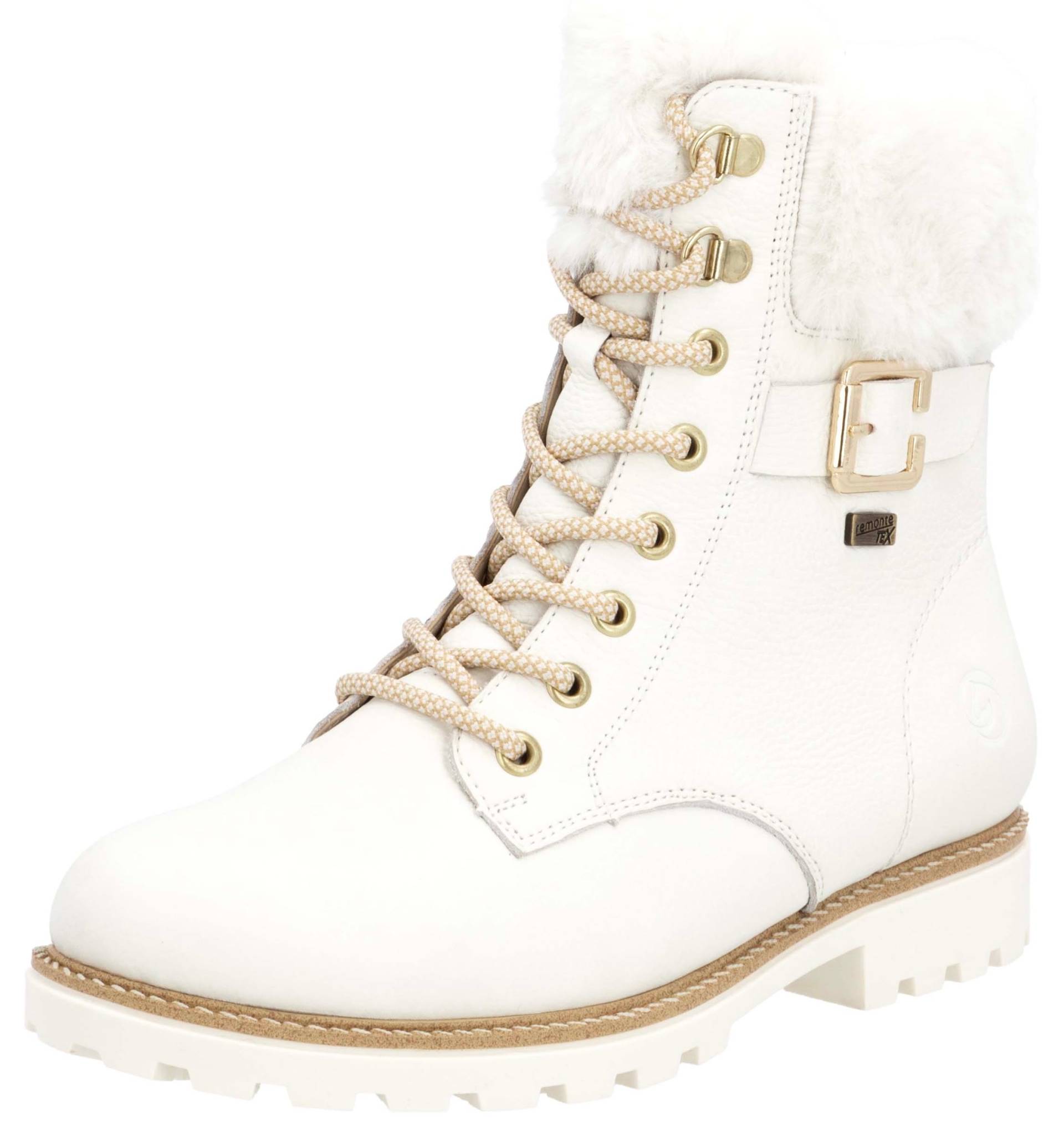 Remonte Winterboots »Elisabeth Hurley-Collection«, Schnürboots, Outdoorschuh, Schnürstiefelette mit Zierschnalle von Remonte