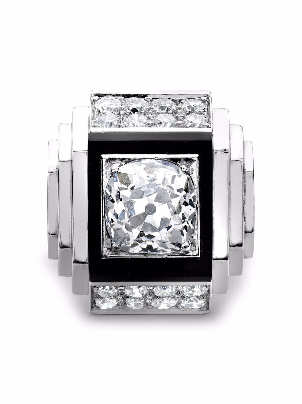 René Boivin pre-owned platinum Art Deco cocktail diamond ring - Silver von René Boivin