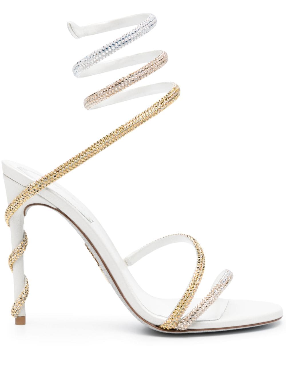 René Caovilla 115mm Margot sandals - Gold von René Caovilla