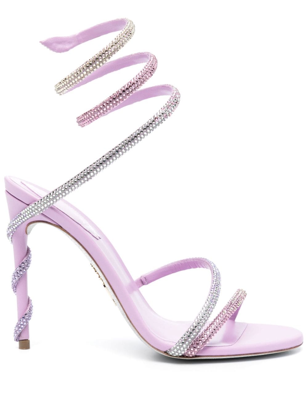 René Caovilla 115mm rhinestone-embellished sandals - Purple von René Caovilla