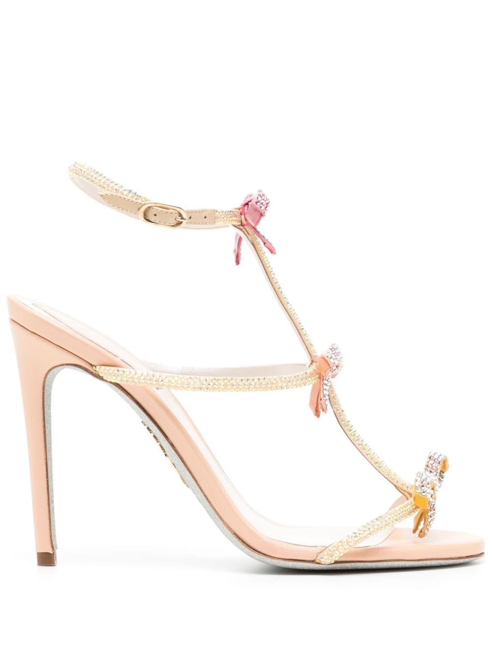 René Caovilla Caterina 100mm leather sandals - Neutrals von René Caovilla