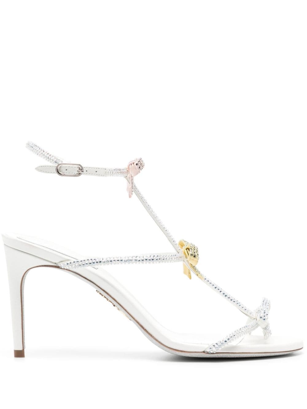 René Caovilla Caterina 100mm rhinestone-embellished sandals - White von René Caovilla