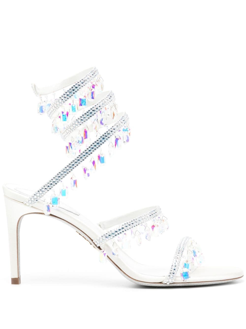 René Caovilla Chandelier embellished sandals - White von René Caovilla