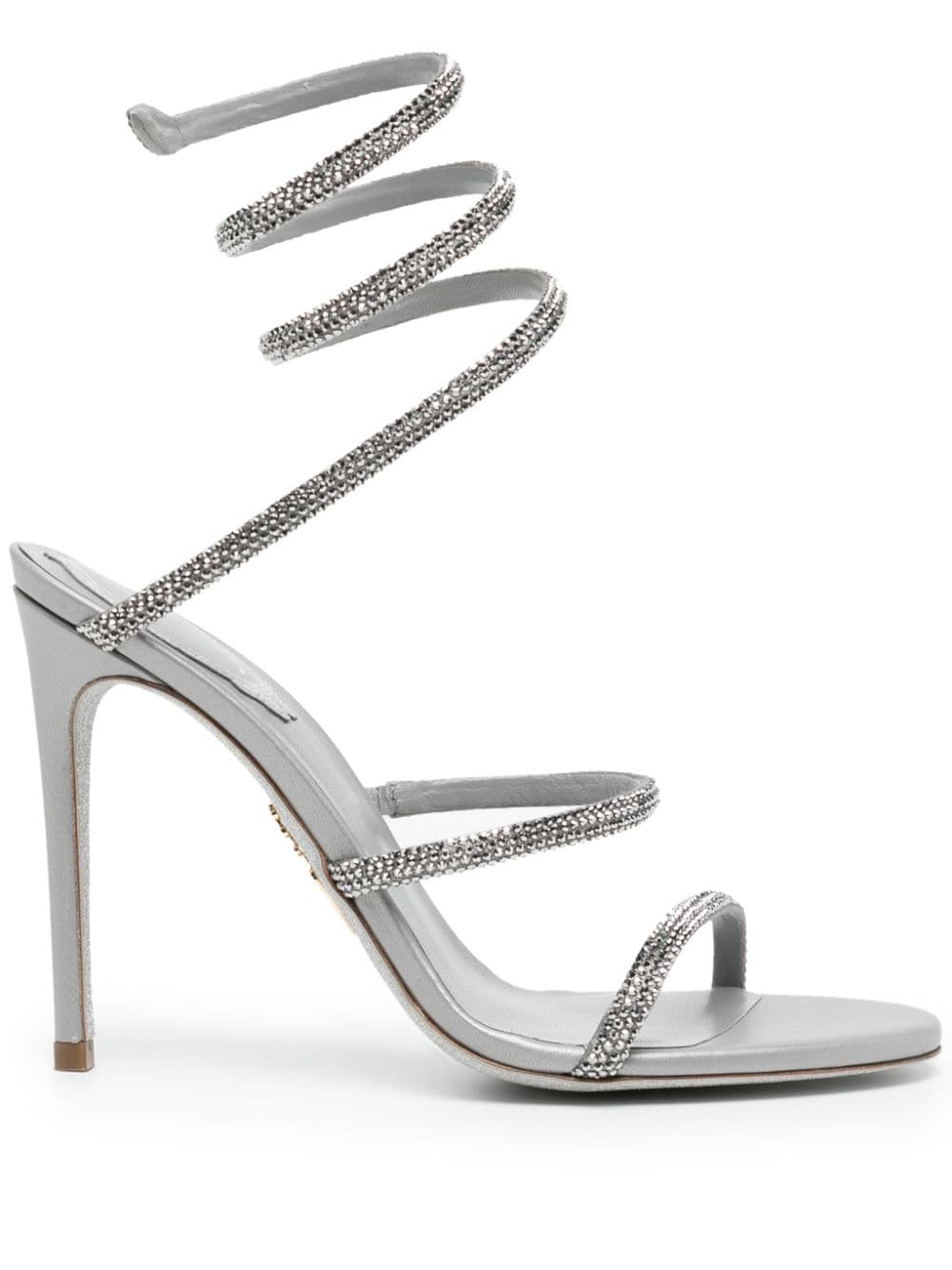 René Caovilla Cleo 103mm rhinestone-embellished sandals - Silver von René Caovilla