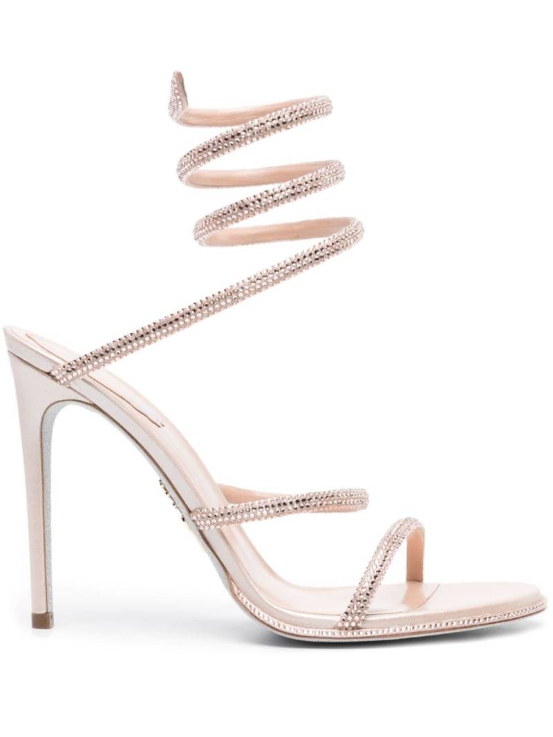 René Caovilla Cleo 105mm rhinestone-embellished sandals - Pink von René Caovilla