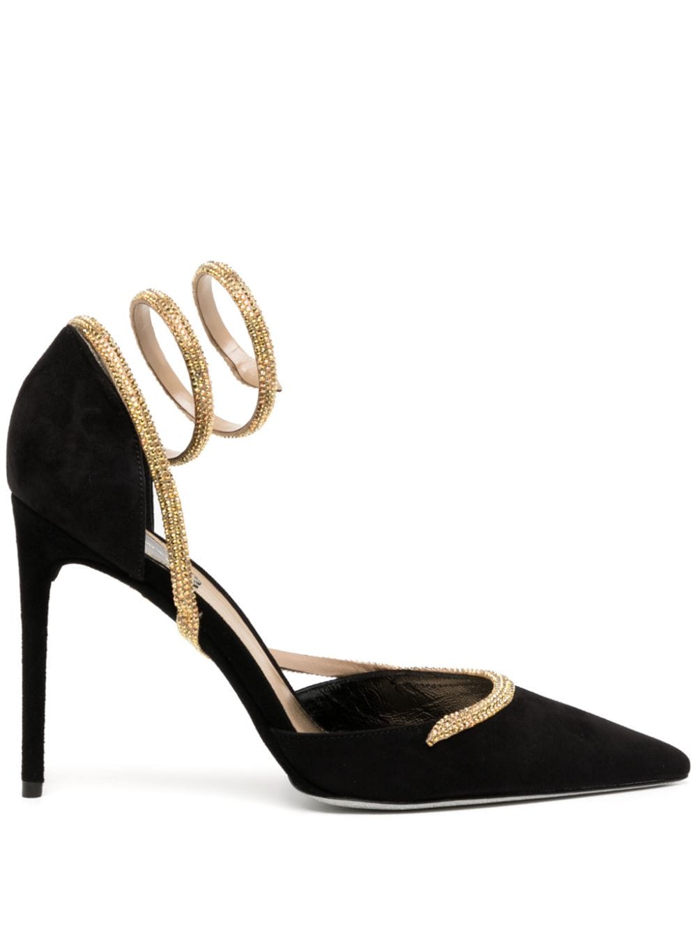 René Caovilla Cleo wraparound leather pumps - Black von René Caovilla