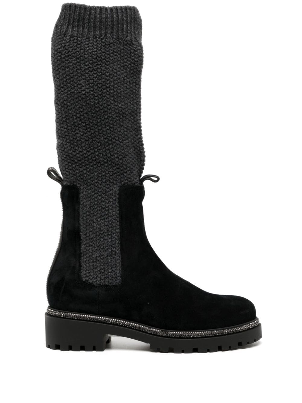 René Caovilla Cortina 50mm suede Chelsea boots - Black von René Caovilla