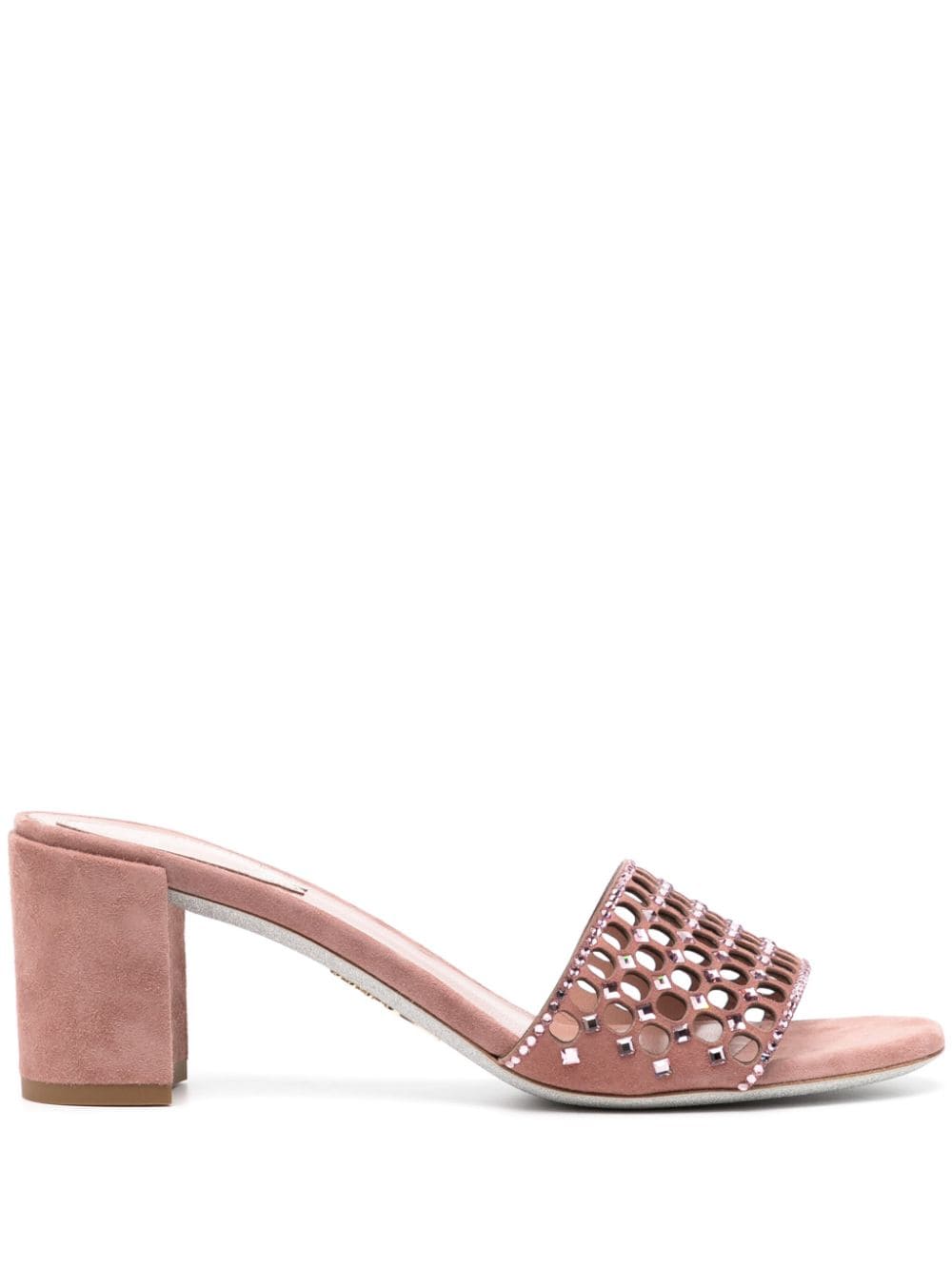 René Caovilla Ginger 60mm suede mules - Pink von René Caovilla