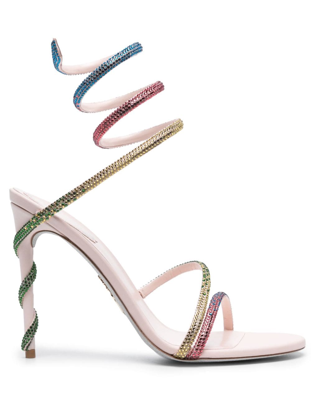 René Caovilla Margot 120mm crystal-embelished sandals - Pink von René Caovilla