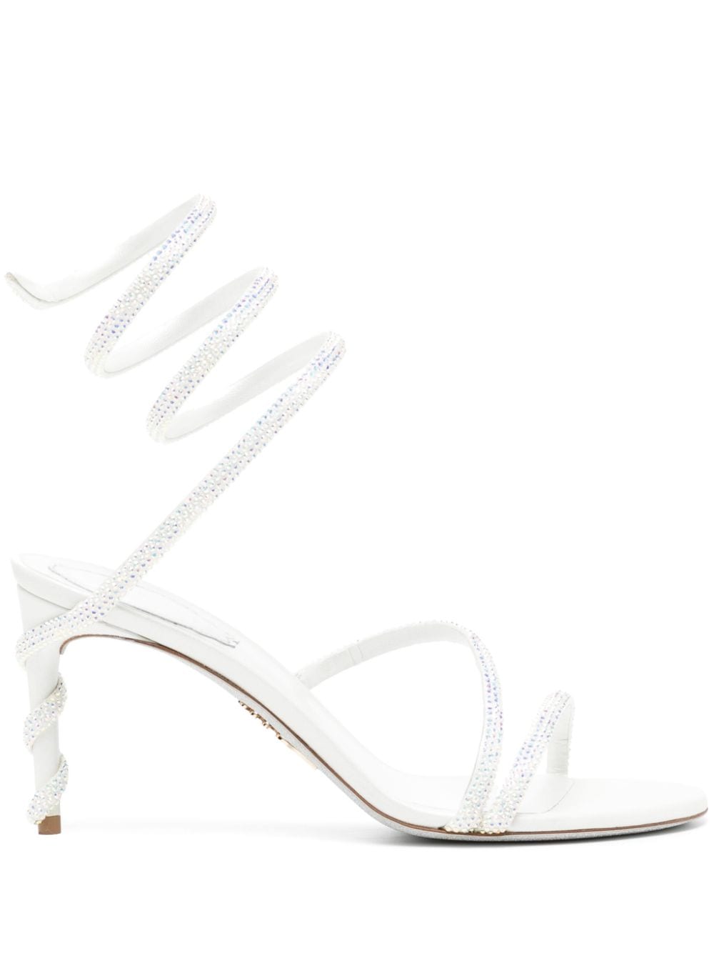 René Caovilla Margot embellished leather sandals - White von René Caovilla