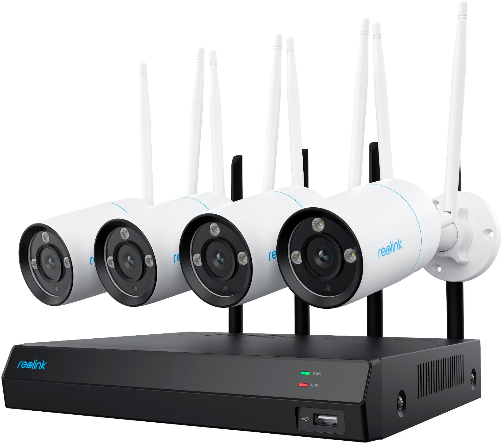 Reolink Überwachungskamera »NVS12-8MB4W WiFi System«, Aussenbereich Reolink Überwachungskamera »NVS12-8MB4W WiFi System«, Aussenbereich von Reolink