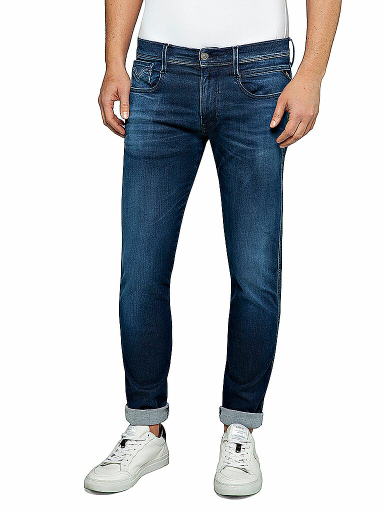 REPLAY Jeans Slim Fit ANBASS HYPERFLEX CLOUDS blau | 28/L32 von Replay