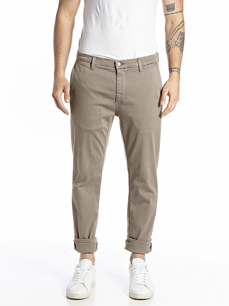 REPLAY Jeans Slim Fit ZEUMAR - Hyperflex beige | 30/L30 von Replay