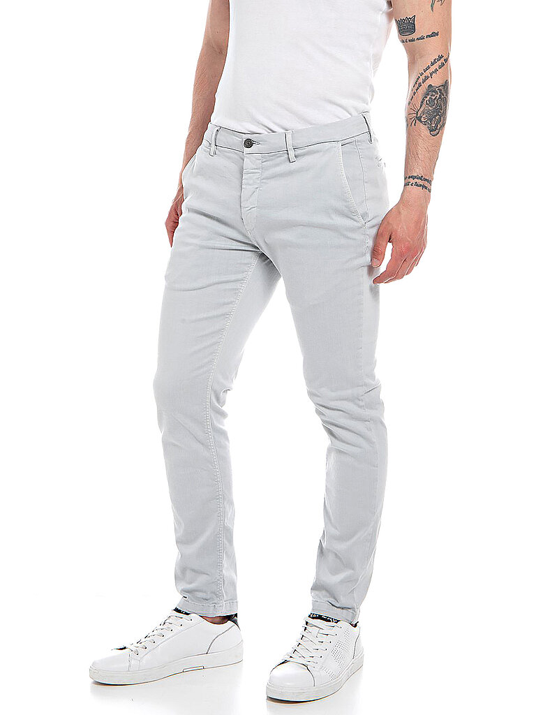 REPLAY Jeans Slim Fit ZEUMAR - Hyperflex hellgrau | 36/L32 von Replay