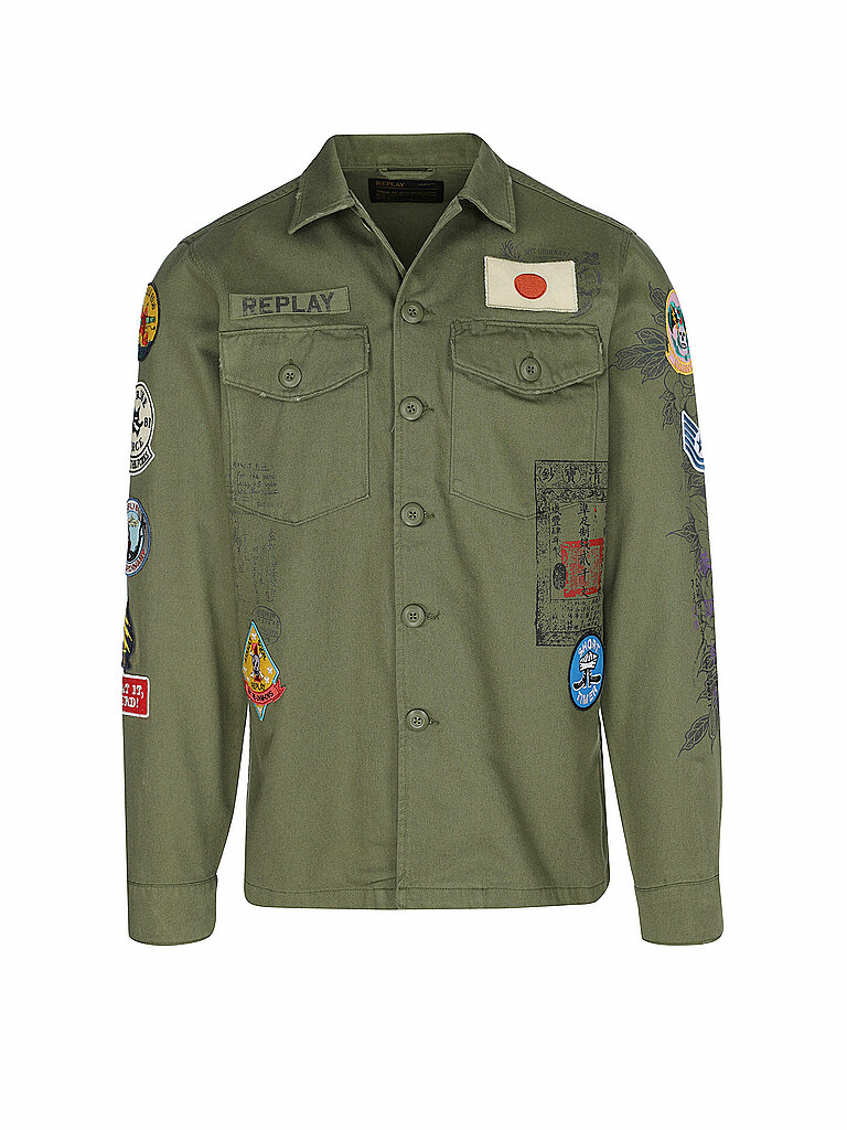 REPLAY Overshirt olive | L von Replay