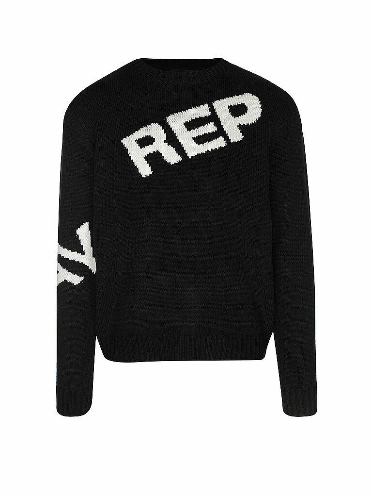 REPLAY Pullover schwarz | L von Replay
