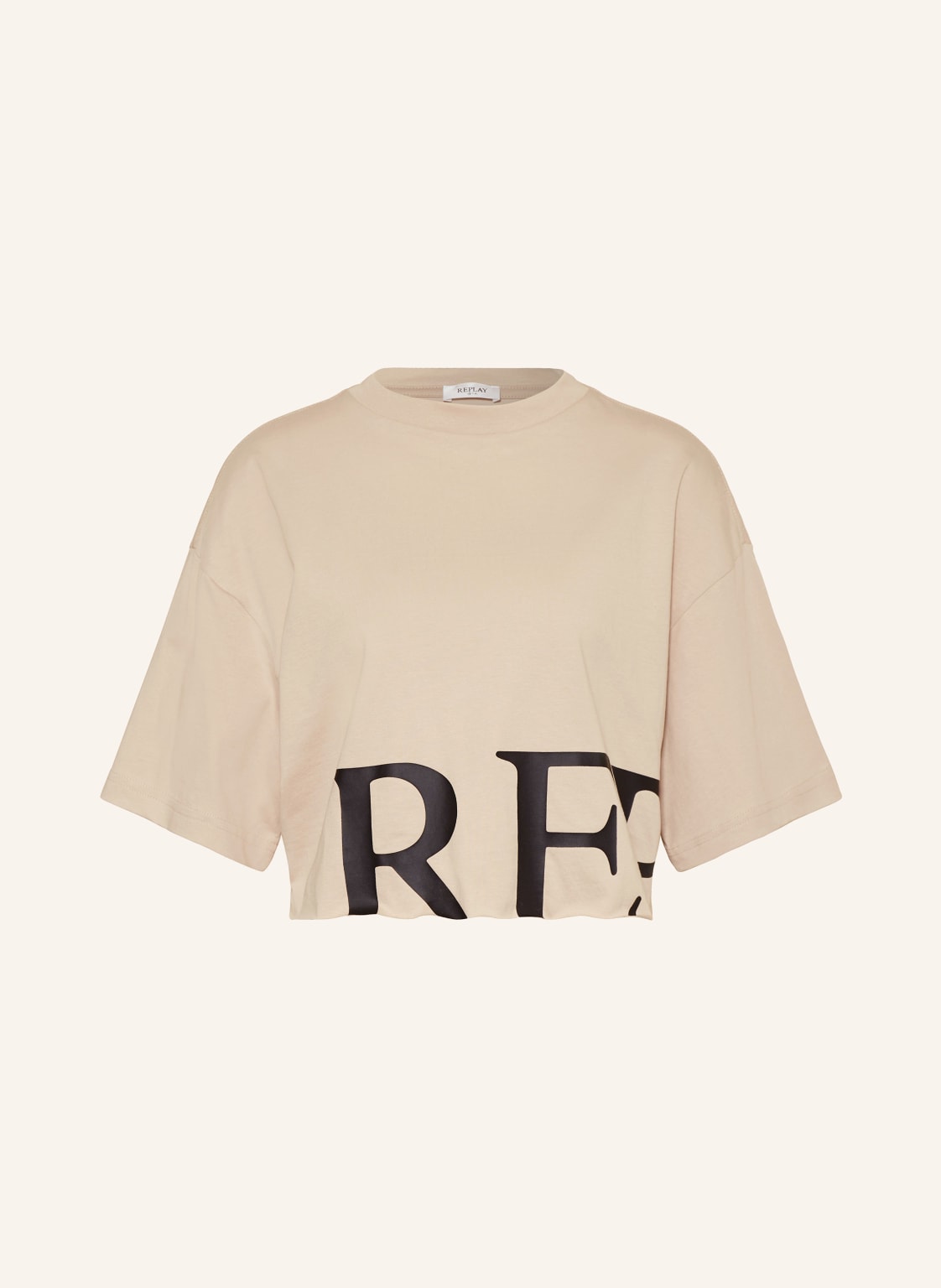 Replay Cropped-Shirt beige von Replay