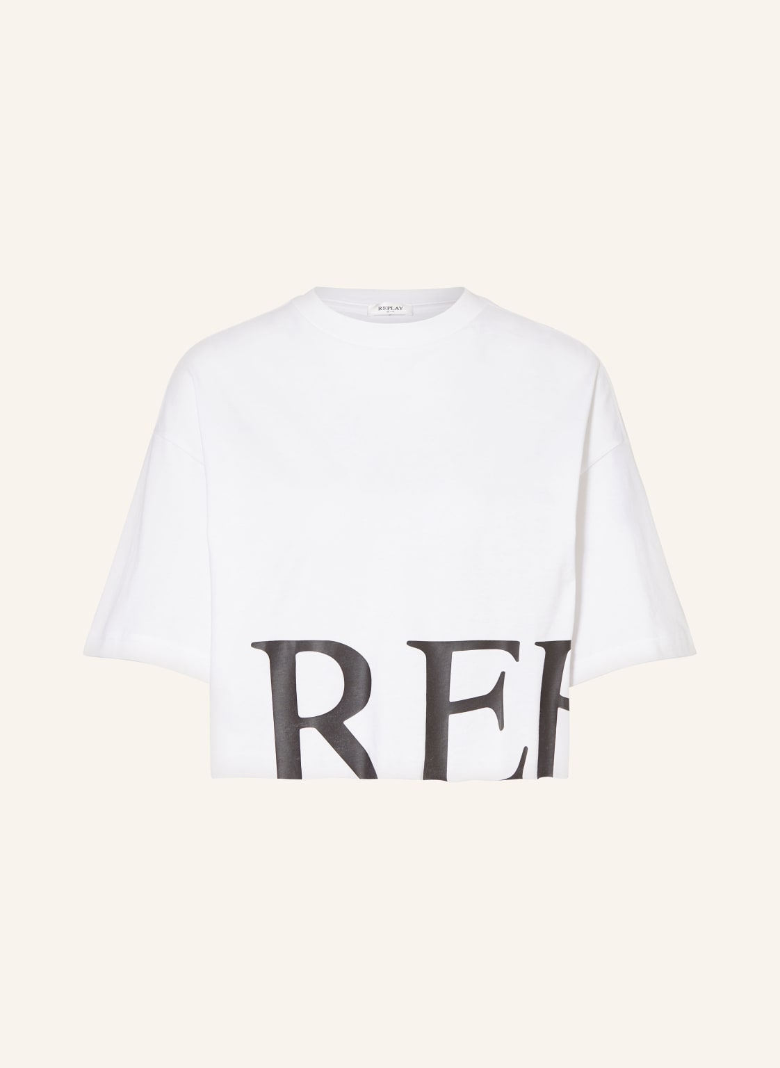 Replay Cropped-Shirt weiss von Replay