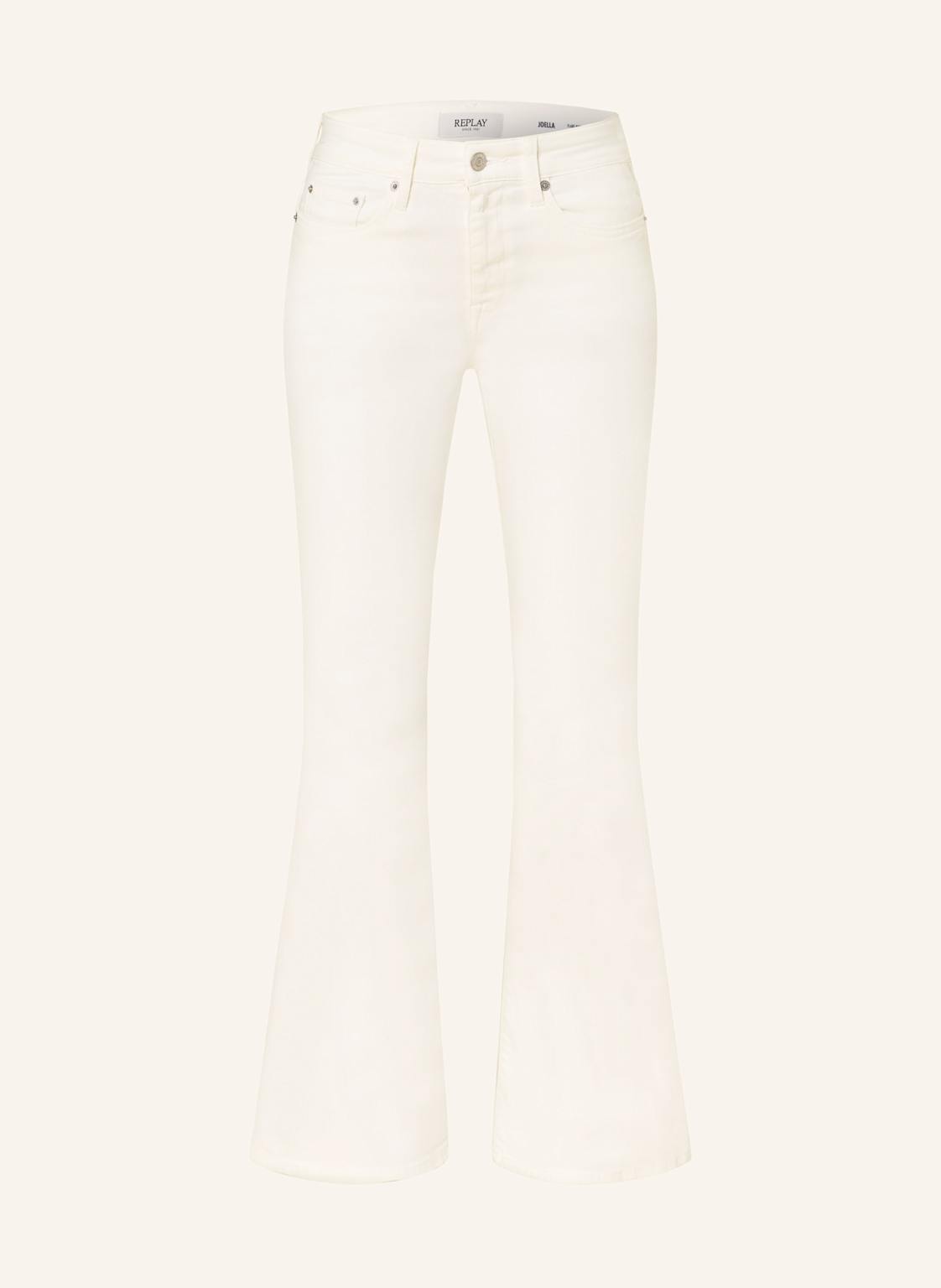 Replay Flared Jeans Joella weiss von Replay
