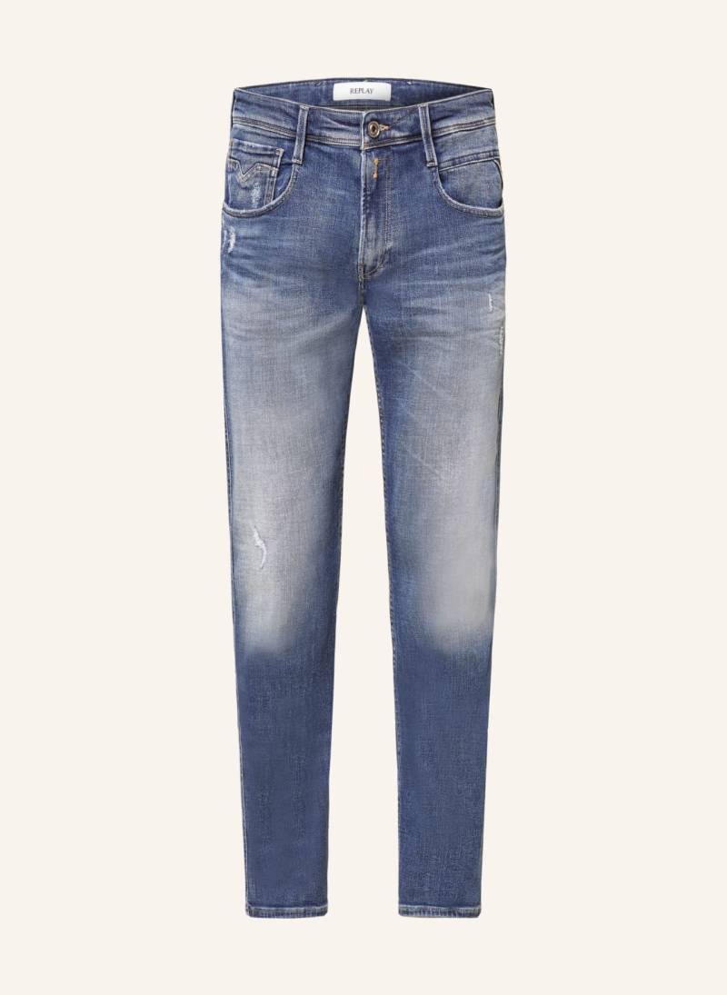 Replay Jeans Anbass Slim Fit blau von Replay