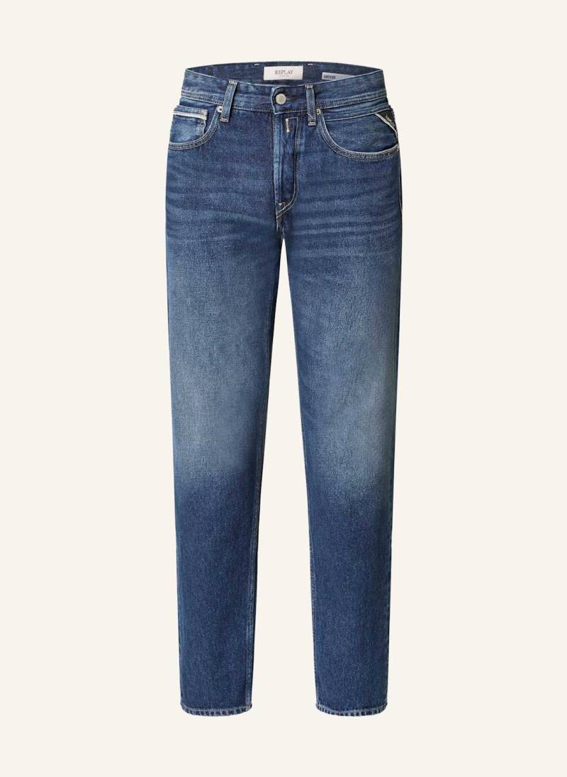 Replay Jeans Grover Straight Fit blau von Replay