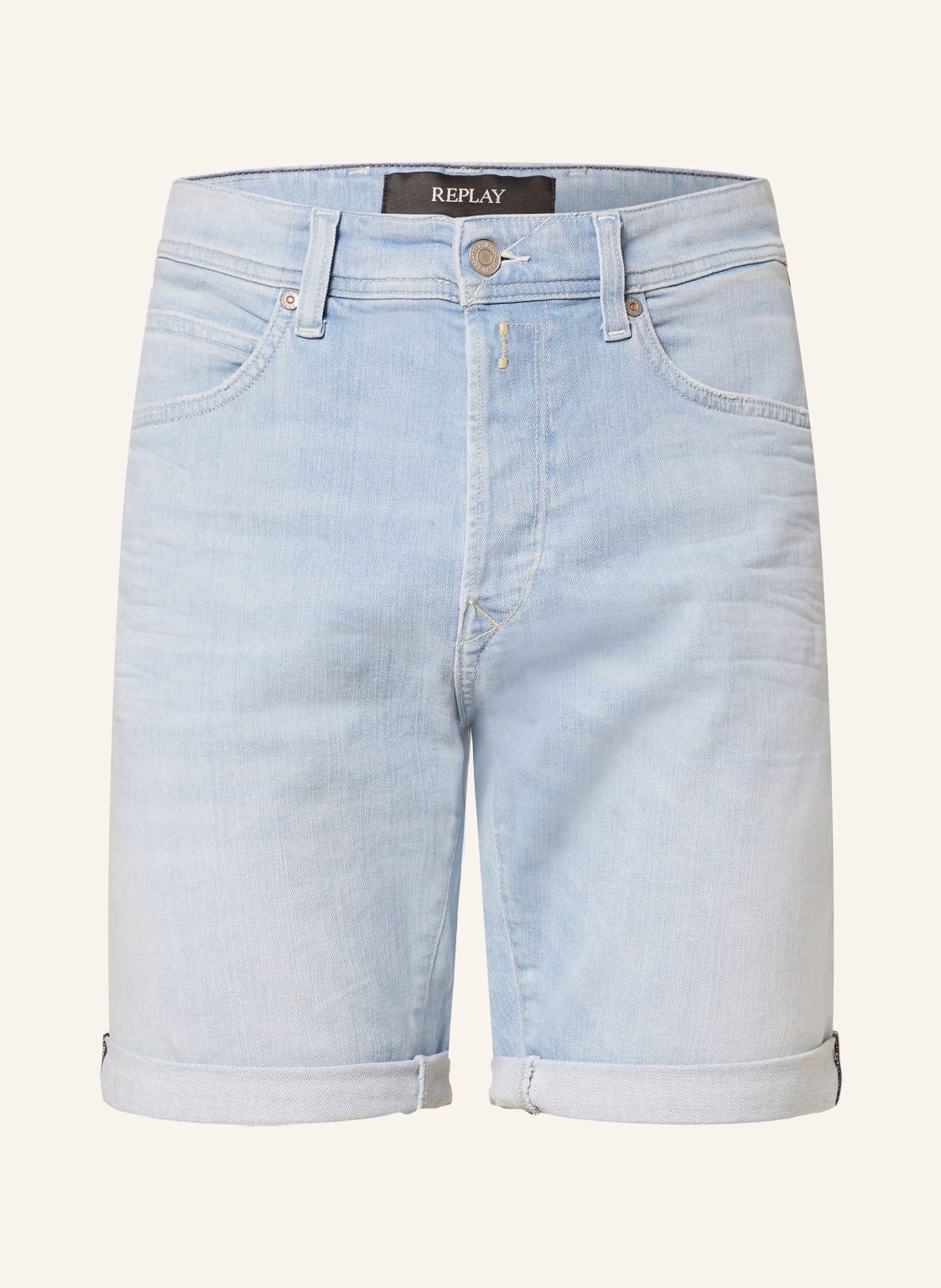 Replay Jeansshorts 573 Tapered Fit blau von Replay