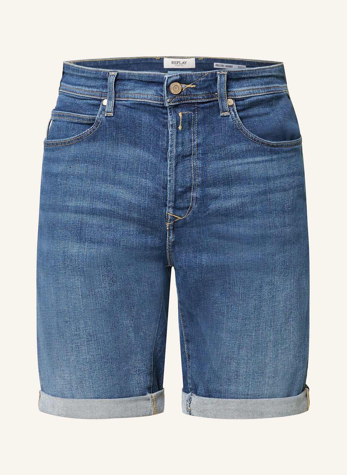 Replay Jeansshorts Rbj.981 Tapered Fit blau Replay Jeansshorts Rbj.981 Tapered Fit blau von Replay