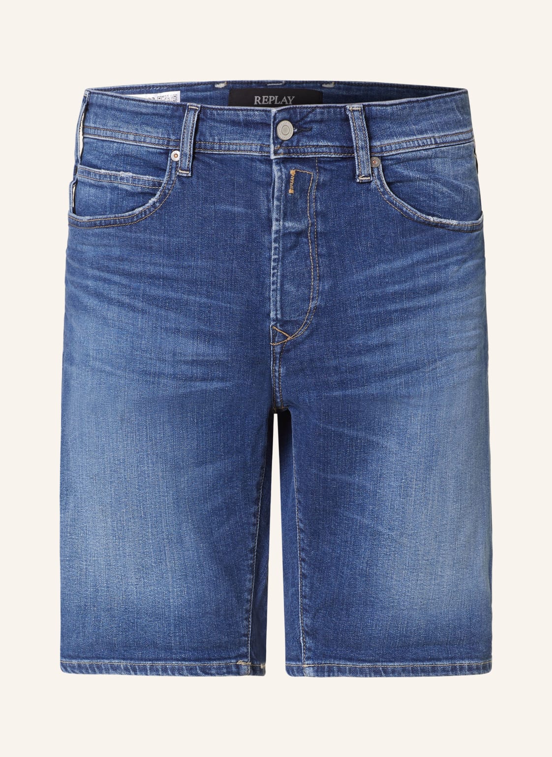 Replay Jeansshorts Tapered Fit blau von Replay