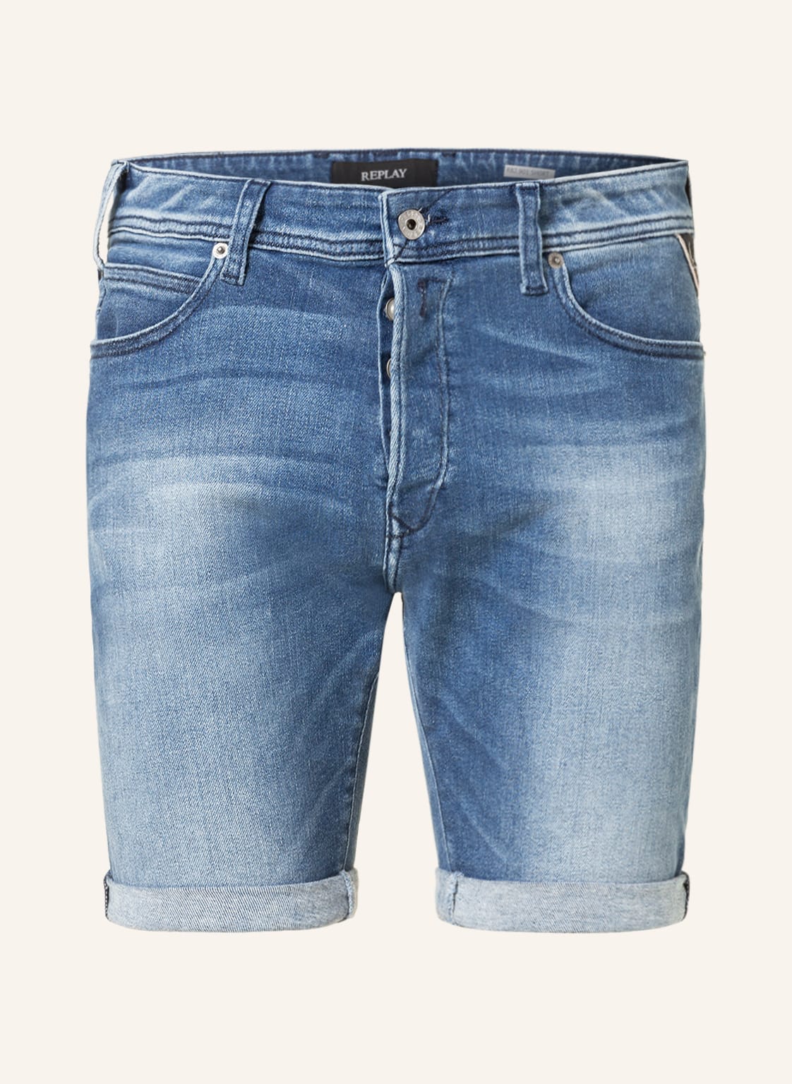 Replay Jeansshorts Tapered Fit blau von Replay